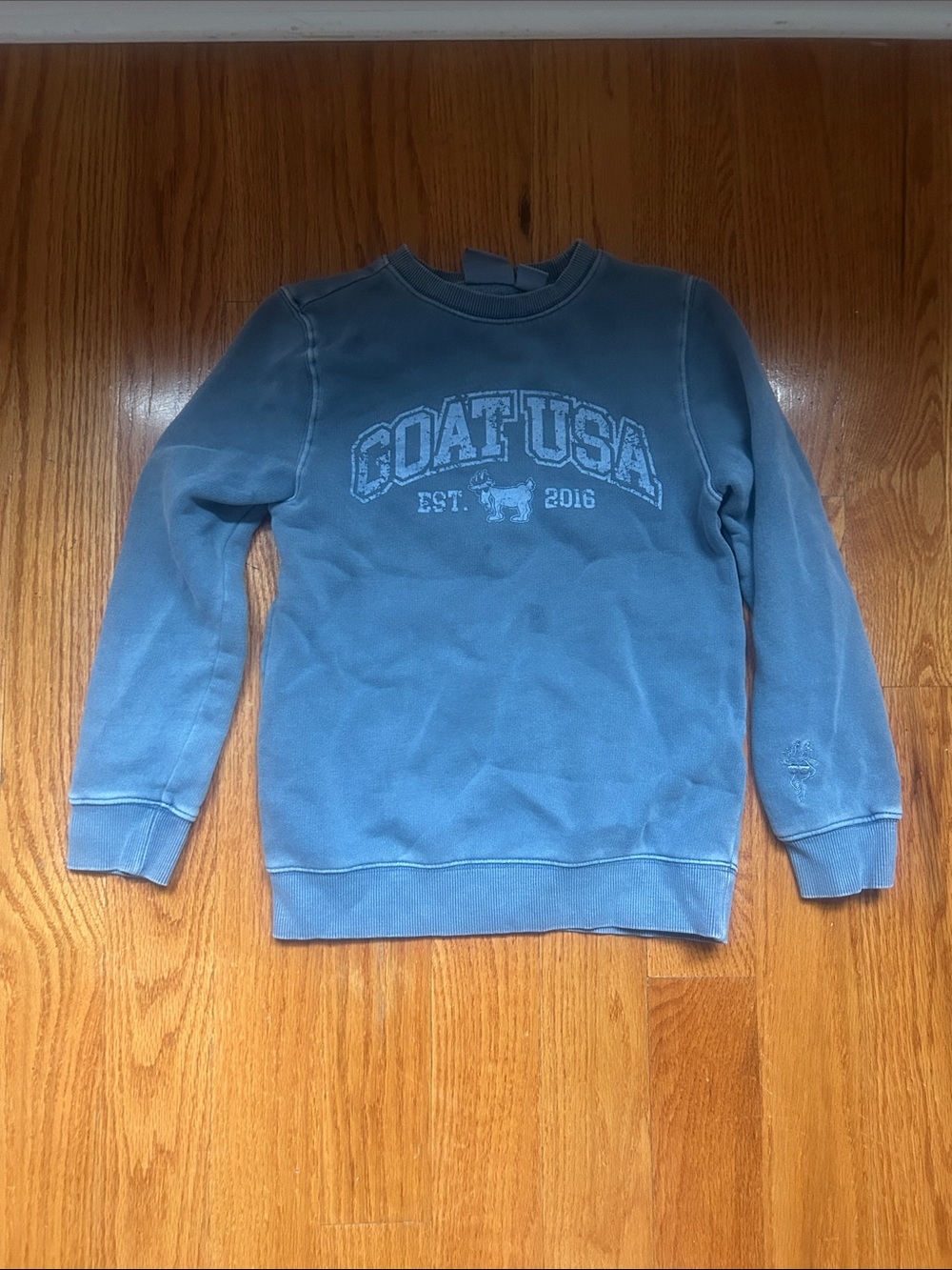 Goat USA Kids' Blue Crewneck Sweatshirt